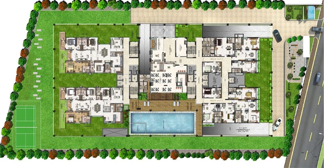 Master Plan of Vamsiram Jyothi Cosmos in Hitech City, Hyderabad - Image 119290
