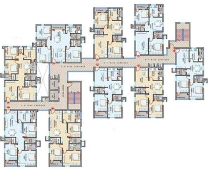 Floor Plan of NSL Sushaanta in Kukatpally, Hyderabad - Image 234078