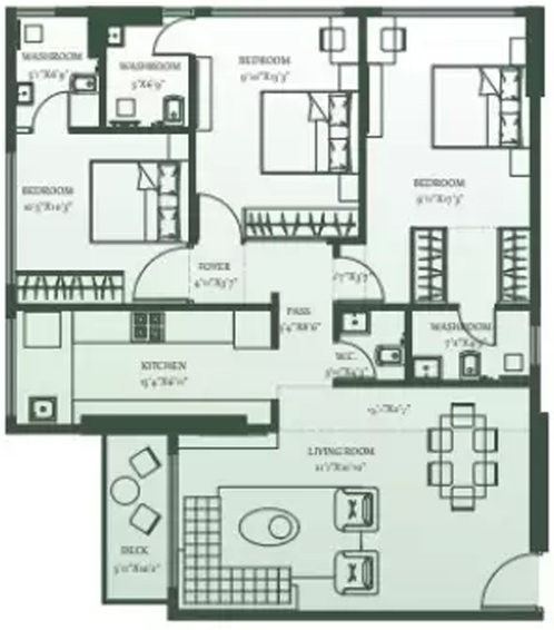 3 BHK Flat in Sambhav Eden in Vile Parle East, Mumbai - Image 851551