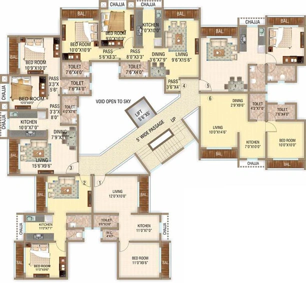 Floor Plan of Ipsit Sweet Home in Palghar West, Palghar - Image 229707