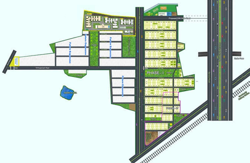 Master Plan of Saket Bhusatva Phase IV in Gowdavalli, Hyderabad - Image 227017