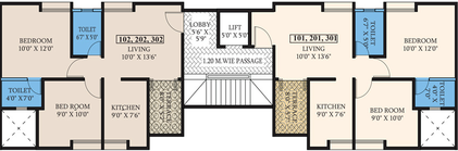 Floor Plan of Realty 7 Wonderwall in Balewadi, Pune - Image 119303