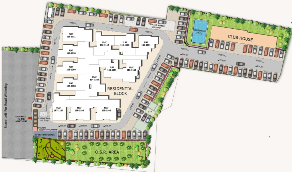 Master Plan of Sri Maplewood in Kazhipattur, Chennai - Image 326147