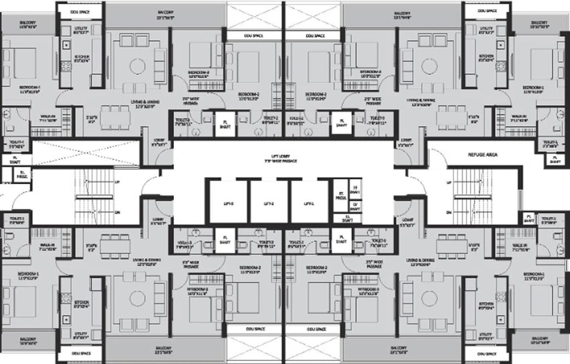 Floor Plan of Solitaire Kothrud in Kothrud, Pune - Image 119696