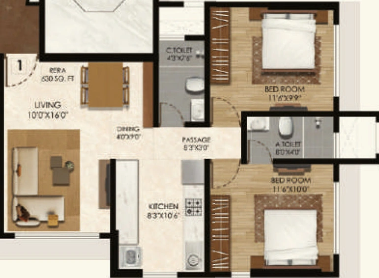 2 BHK Flat in Atul Airavat Horizon in Bhandup West, Mumbai - Image 460612