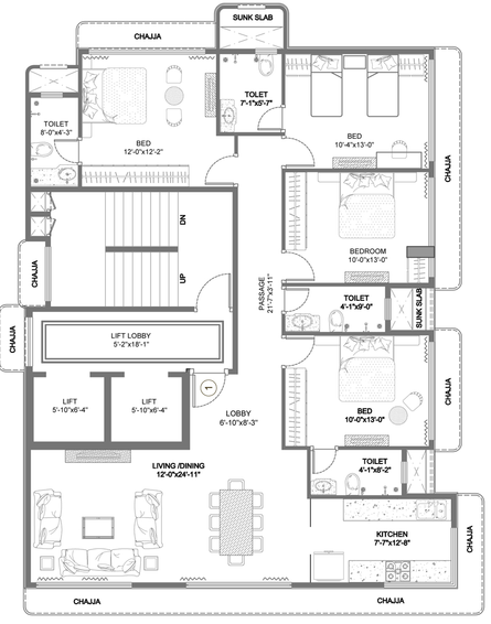 4 BHK Flat in Trishabh Signet in Chembur East, Mumbai - Image 851585
