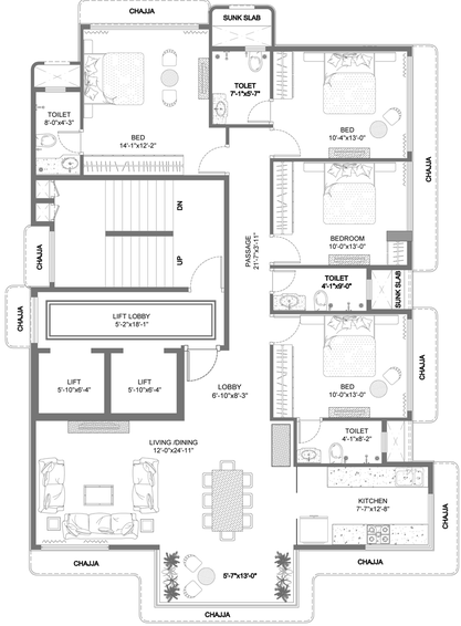 4 BHK Flat in Trishabh Signet in Chembur East, Mumbai - Image 851586
