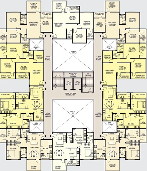 Floor Plan of Rachana Nakshatra Ashwini in Friends Colony, Nagpur - Image 227490