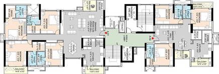 Floor Plan of SDPL Om TatSat in Shantinagar Colony, Nagpur - Image 226005