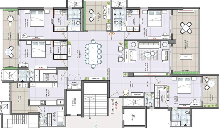 4 BHK Flat in Patil Goda Spandan in Gangapur Road, Nashik - Image 834602