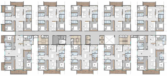 Floor Plan of Indis Sia Prospera in Miyapur, Hyderabad - Image 235127