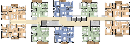 Floor Plan of Indis One City in Kukatpally, Hyderabad - Image 235075