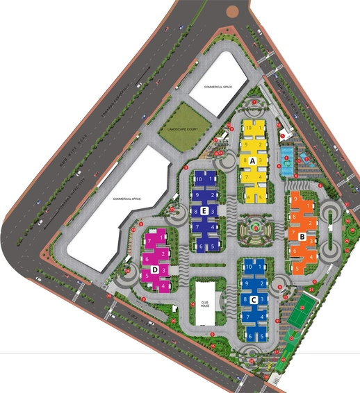 Master Plan of Indis One City in Kukatpally, Hyderabad - Image 235076