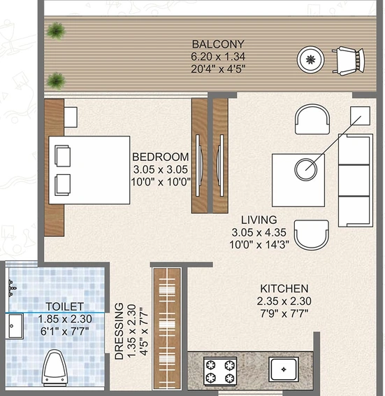 1 BHK Flat in Ravindra Vintage Valley in Igatpuri, Nashik - Image 835055