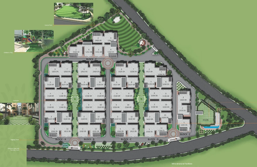 Master Plan of Om Sree Patel Green Park in Yapral, Hyderabad - Image 235319