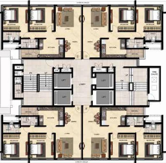 Floor Plan of Sahyog Verona in Jogeshwari West, Mumbai - Image 272449