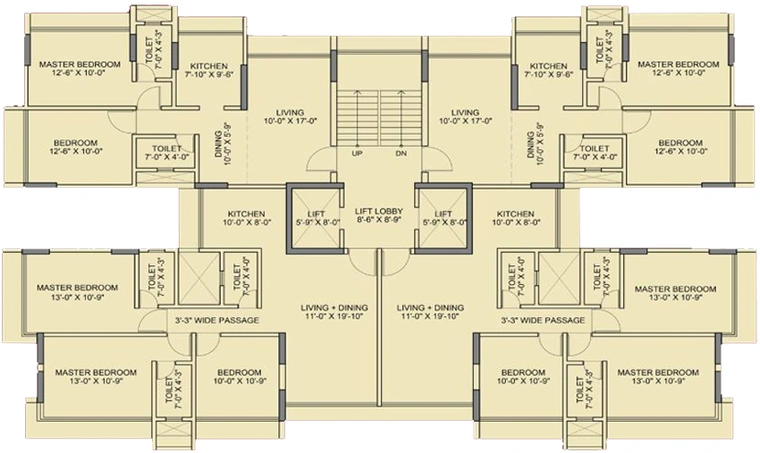 Floor Plan of Parsh 55 Evana in Santacruz West, Mumbai - Image 273040