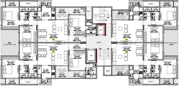 Floor Plan of Nimani Alive Skypark in Baner, Pune - Image 119409