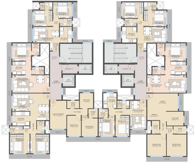 Floor Plan of Nutan Center Point in Kandivali West, Mumbai - Image 272795