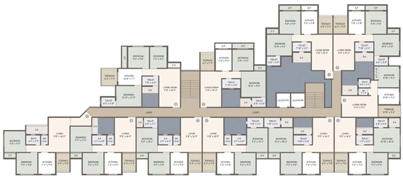Floor Plan of Patel Ram Ambar in Ambernath East, Thane - Image 229834