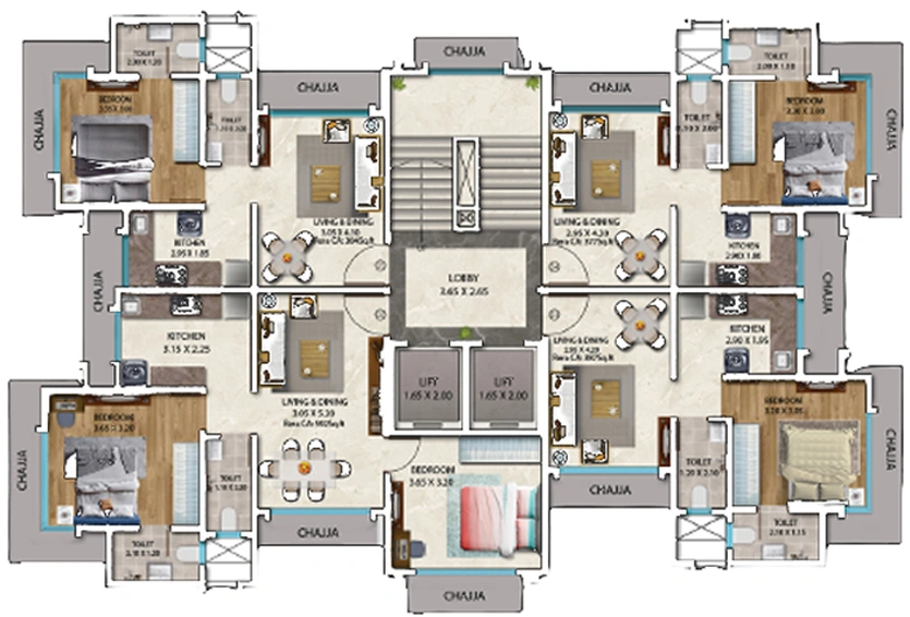 Floor Plan of LK Rupali in Malad East, Mumbai - Image 272849