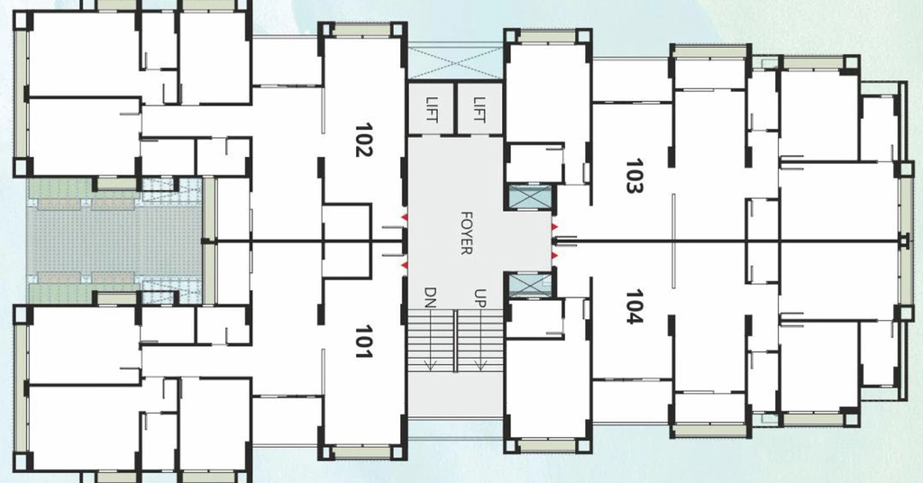 Floor Plan of Shayona Anmol Ambience in Shahibaug, Ahmedabad - Image 129229