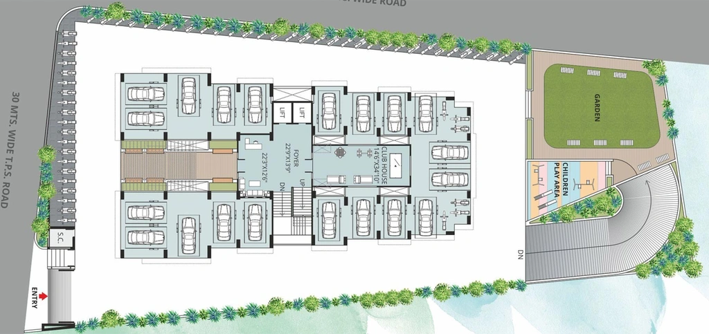 Master Plan of Shayona Anmol Ambience in Shahibaug, Ahmedabad - Image 129230