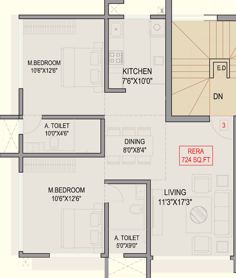 2 BHK Flat in Mangal Signature in Vile Parle East, Mumbai - Image 852836