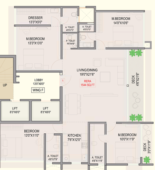 4 BHK Flat in Mangal Signature in Vile Parle East, Mumbai - Image 852839