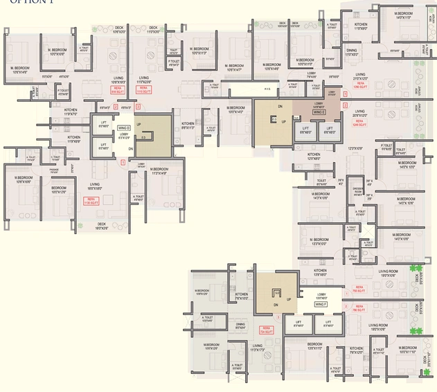 Floor Plan of Mangal Signature in Vile Parle East, Mumbai - Image 272980