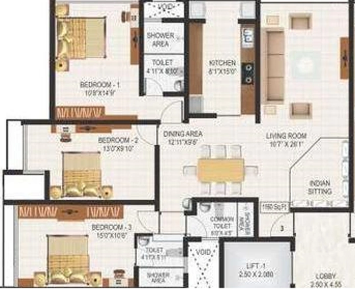 3 BHK Flat in Choice Ambe Bhavan in Ghatkopar East, Mumbai - Image 852865