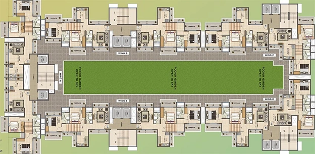 Floor Plan of Choice Ambe Shraddha in Kamothe, Navi Mumbai - Image 238470