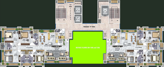 Floor Plan of Soham Tropical Elite in Thane West, Thane - Image 21848