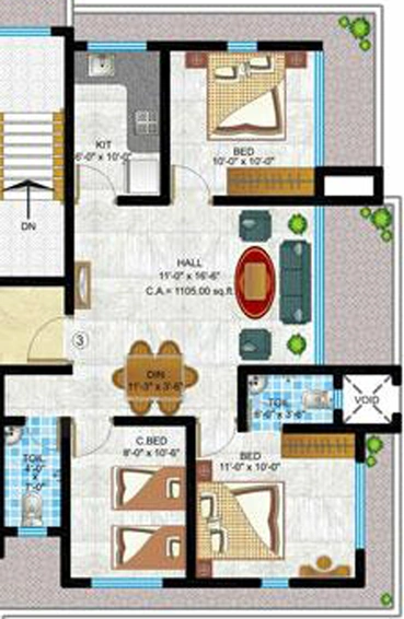 3 BHK Flat in Navkar Kastur Park Brij in Borivali West, Mumbai - Image 852986