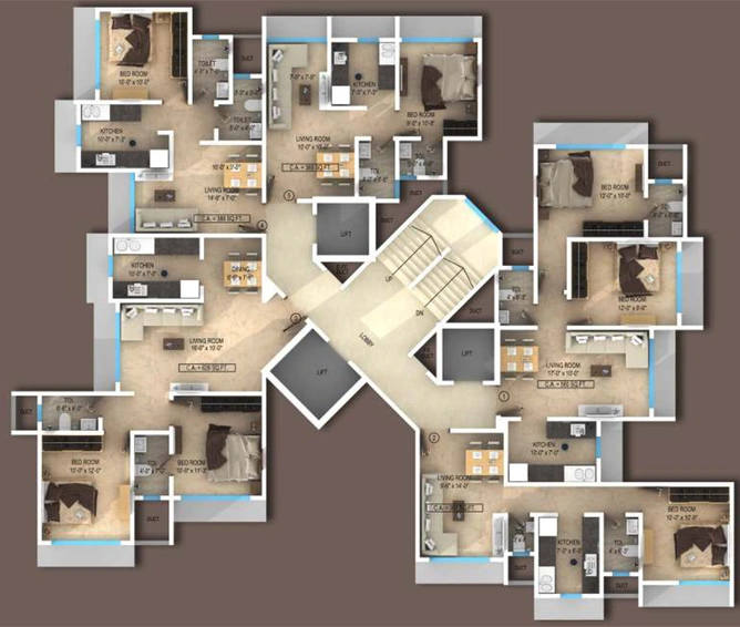 Floor Plan of Navkar Devdatta in Dahisar West, Mumbai - Image 273393