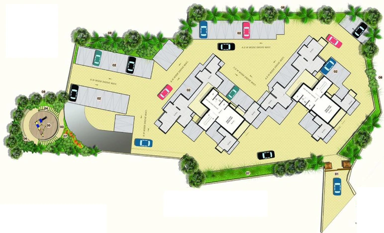 Master Plan of Navkar Happy Homes in Dahisar West, Mumbai - Image 273412