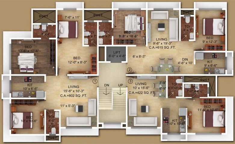 Floor Plan of Navkar Sukh Bhimani in Goregaon East, Mumbai - Image 273418