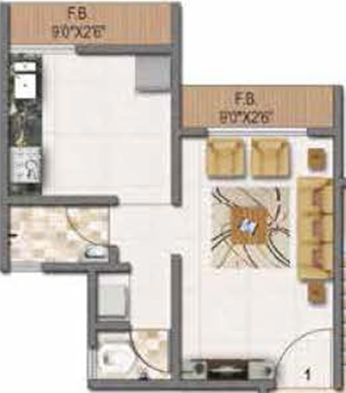 1 RK Flat in Kavya Tansa City One in Khardi, Thane - Image 840469