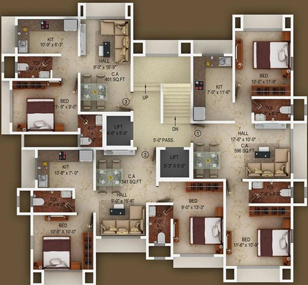 Floor Plan of Navkar Yellow Rose in Borivali West, Mumbai - Image 273424