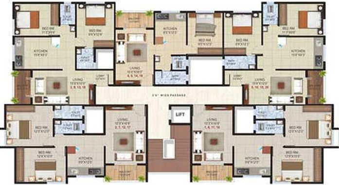 Floor Plan of Jay Sai Vijay Icon in Ram Wadi, Nashik - Image 228059