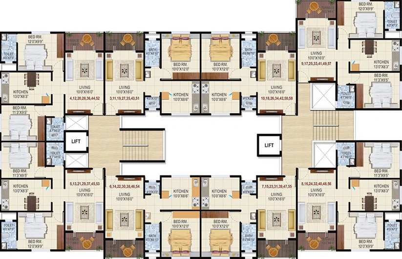Floor Plan of Jay Vijay Annex in Upnagar, Nashik - Image 228188