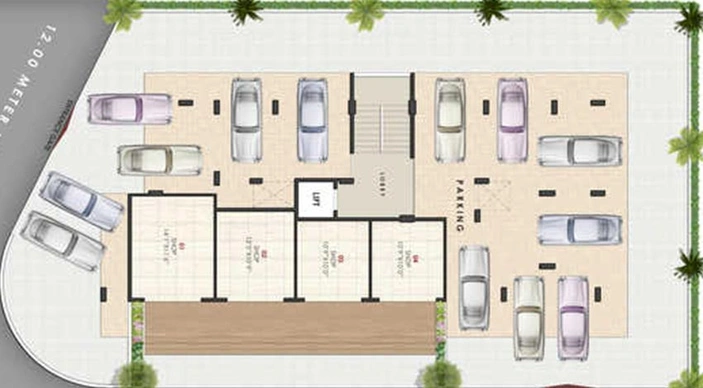 Master Plan of Jay Vijay Paradise Park in Makhmalabad, Nashik - Image 228217