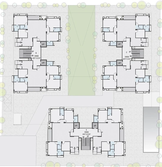 Master Plan of Shree Shagun 36 in Motera, Ahmedabad - Image 126531