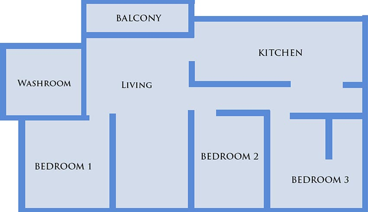 3 BHK Flat in Roongta Ashok Vihar in Parijat Nagar, Nashik - Image 835171