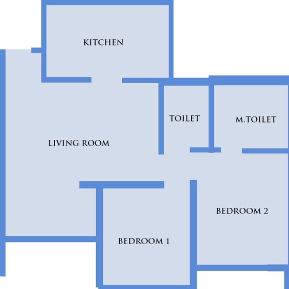 2 BHK Flat in Roongta Grandezza in Govind Nagar, Nashik - Image 835178