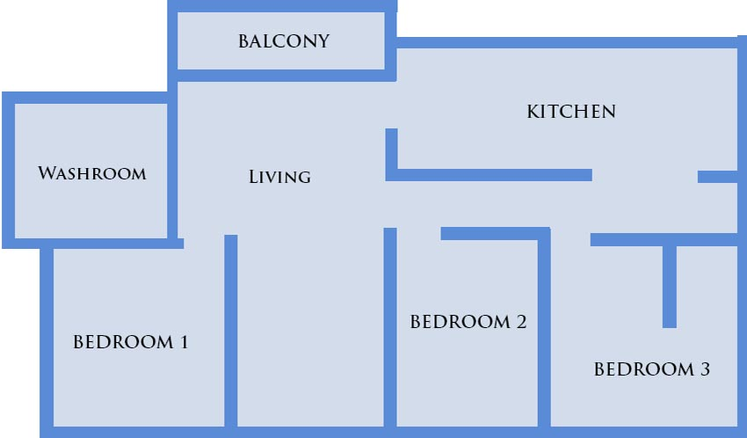 3 BHK Flat in Roongta Grandezza in Govind Nagar, Nashik - Image 835179