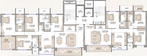 Floor Plan of B Orbit The Solitaire in Gangapur Road, Nashik - Image 228684