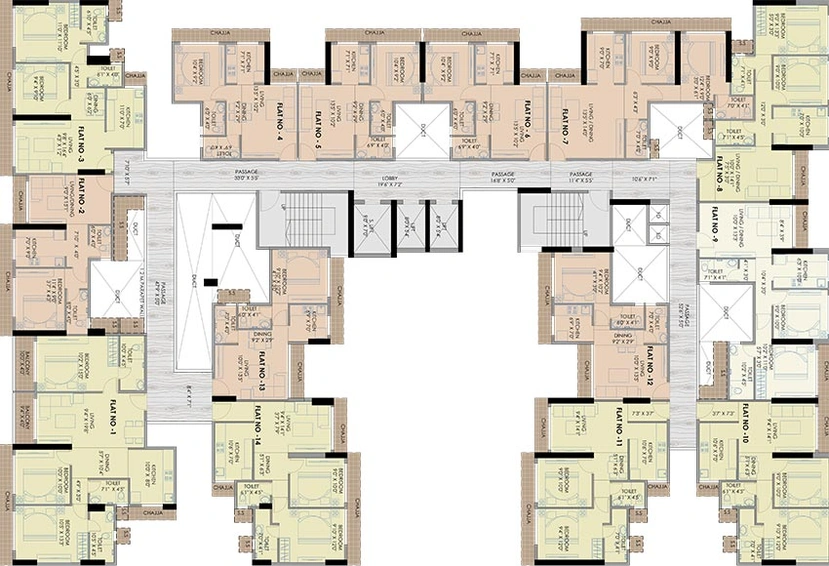 Floor Plan of Bhagwati Elysia 3 in Ulwe, Navi Mumbai - Image 238387