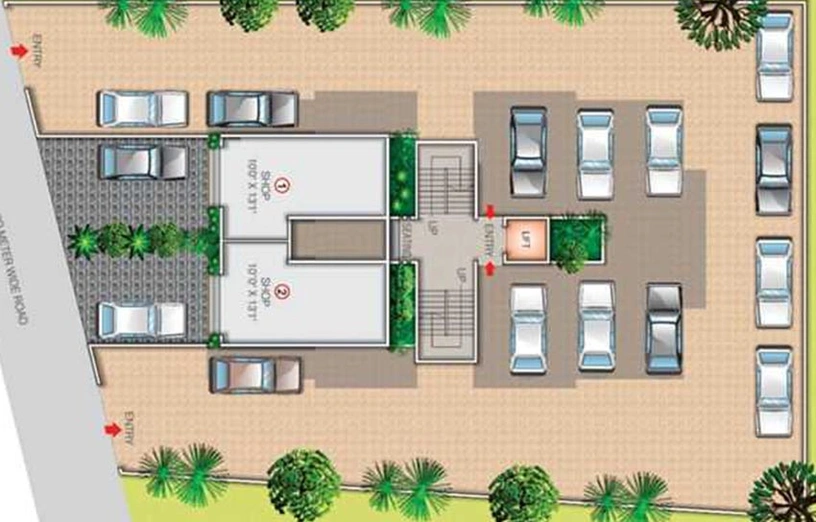 Master Plan of Bhavik Aqua in Panchavati, Nashik - Image 229120