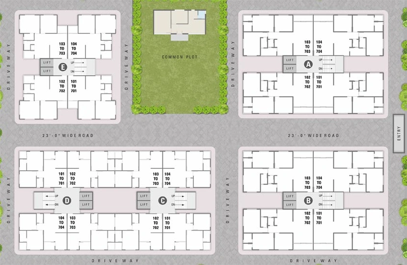 Master Plan of Rajvi Vedant Sky in Nikol, Ahmedabad - Image 126661